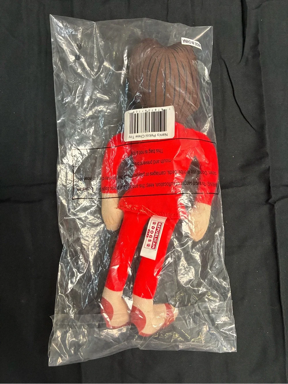 Republican Dogs USA Nancy Pelosi Dog Chew Toy with Squeaker